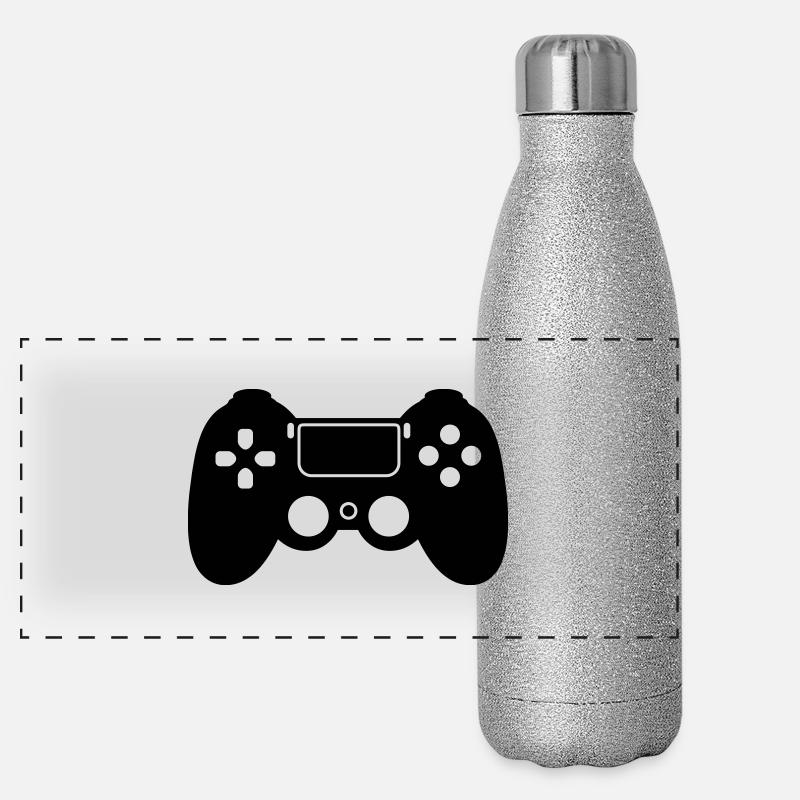 gaming Panorama Glitzer Isolierflasche 500 ml