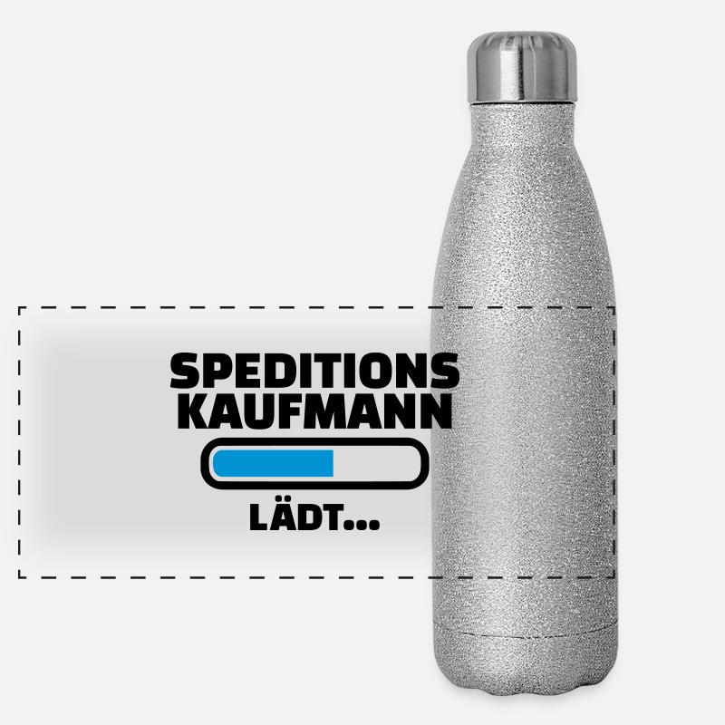 Speditionskaufmann Panorama Glitzer Isolierflasche 500 ml