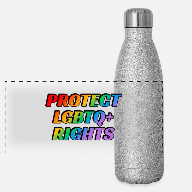 Protéger les droits LGBTQ Gourde isotherme panoramique pailletée 500 ml