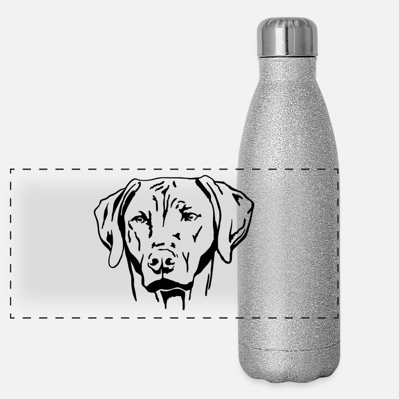 Rhodesian Ridgeback Panorama Glitzer Isolierflasche 500 ml
