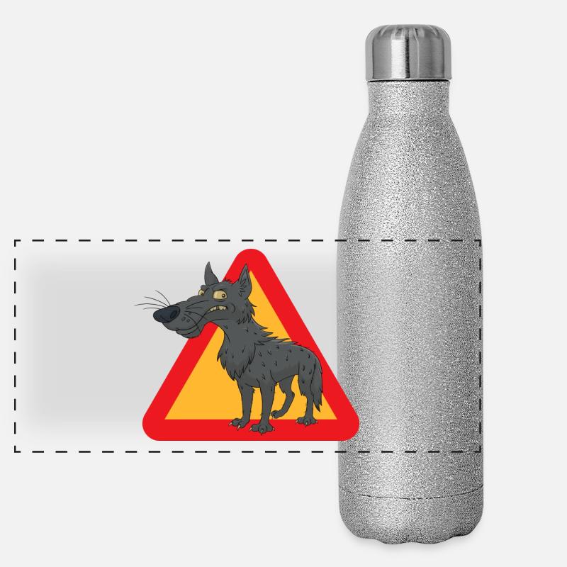 loup Gourde isotherme panoramique pailletée 500 ml