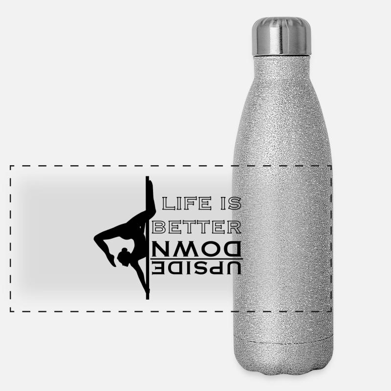 Pole Dance Panorama Glitzer Isolierflasche 500 ml