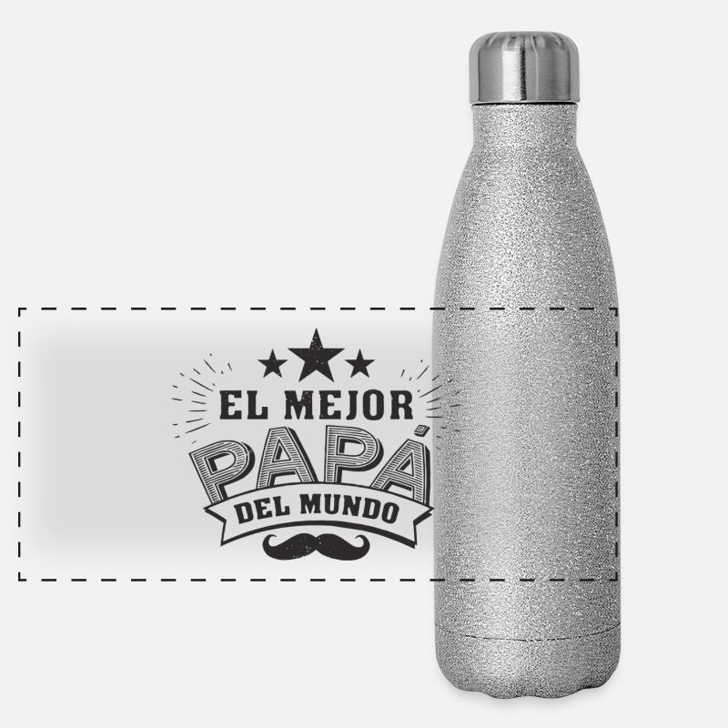 Father's Day Panoramic Glitter Thermal Bottle 500 ml