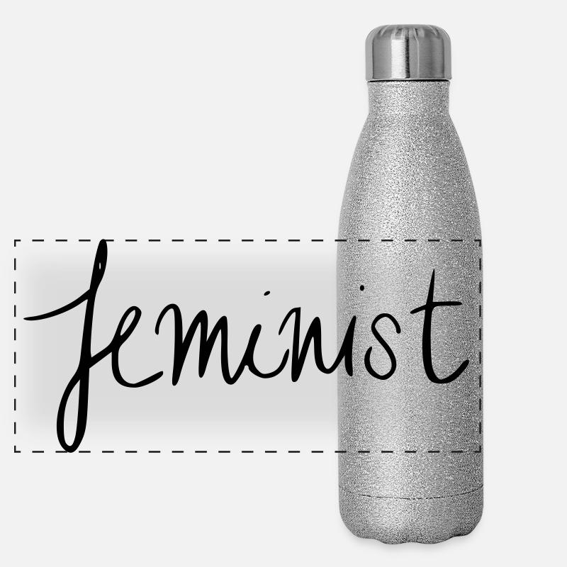 Feminist Panorama Glitzer Isolierflasche 500 ml