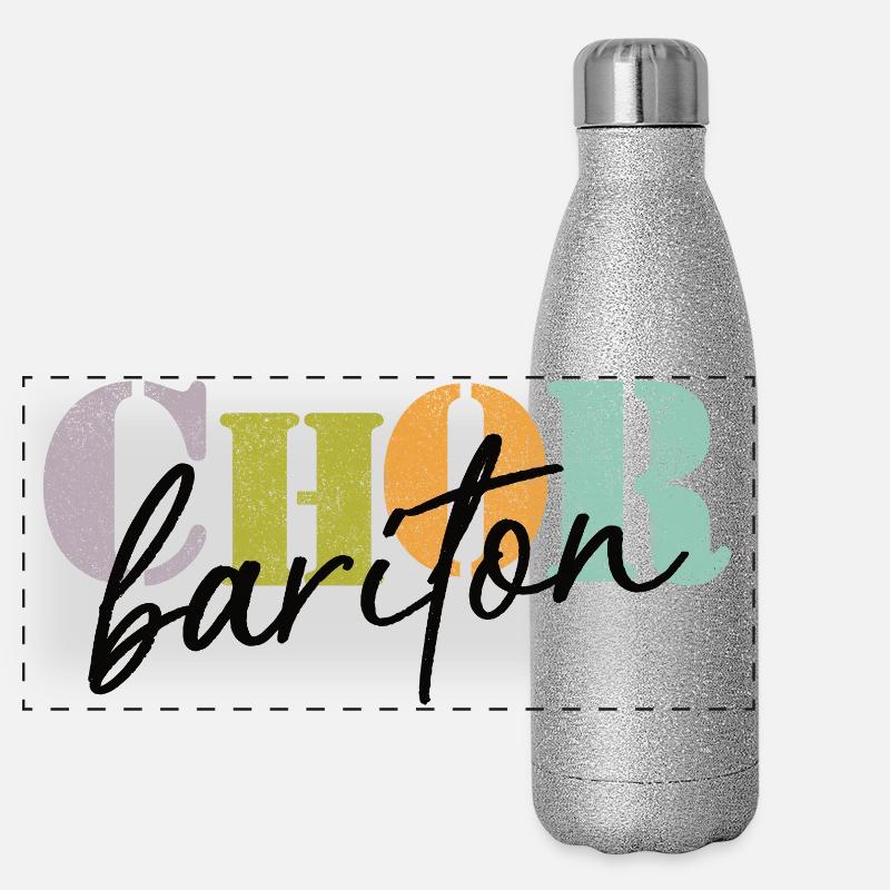 Chor Bariton Panorama Glitzer Isolierflasche 500 ml