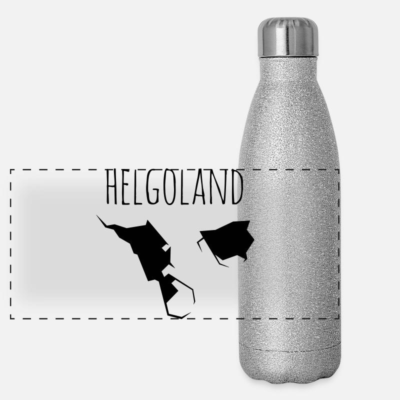 helgoland Panorama Glitzer Isolierflasche 500 ml