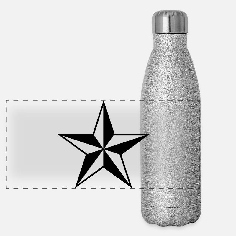 3D Star Shape Panoramic Glitter Thermal Bottle 500 ml