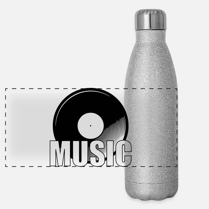 Music Gourde isotherme panoramique pailletée 500 ml