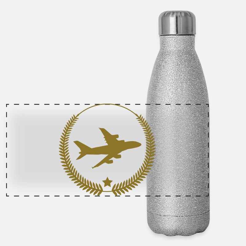Aviation / Luftfahrt Gourde isotherme panoramique pailletée 500 ml