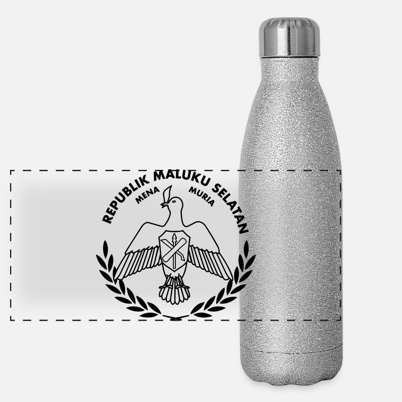 Republik Maluku Selatan Gourde isotherme panoramique pailletée 500 ml