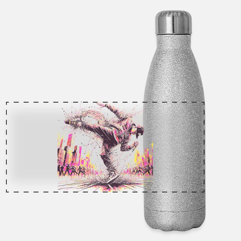 BREAK DANCING Panoramic Glitter Thermal Bottle 500 ml