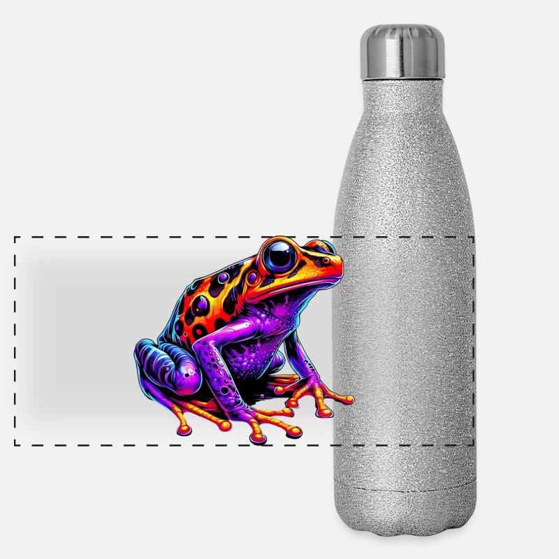 Grenouille Gourde isotherme panoramique pailletée 500 ml