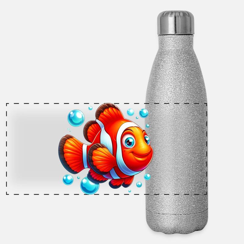 Clownfish Panoramic Glitter Thermal Bottle 500 ml