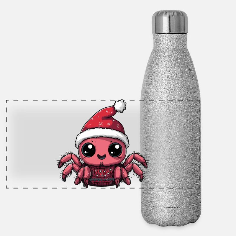 Noël de la Tarentule Gourde isotherme panoramique pailletée 500 ml