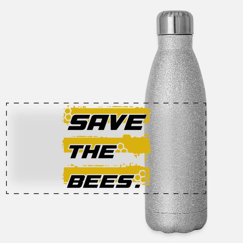 save the bees Panoramic Glitter Thermal Bottle 500 ml