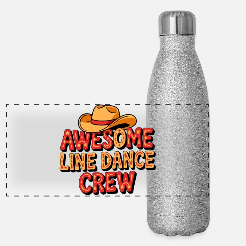 Awesome Line Dance Crew Panorama Glitzer Isolierflasche 500 ml
