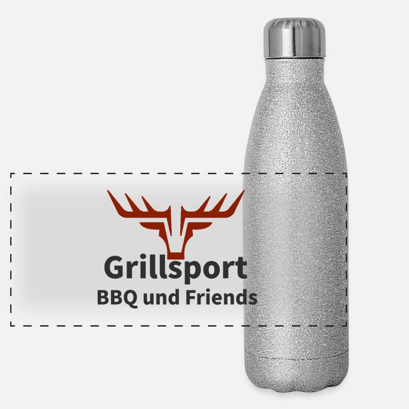 BBQ BBQ Friends Logo Panoramic Glitter Thermal Bottle 500 ml
