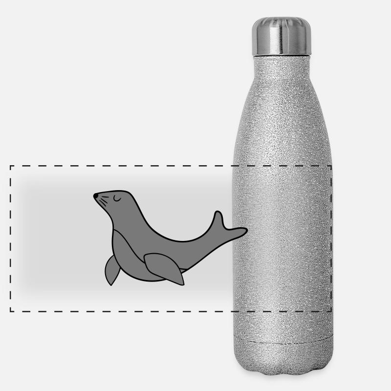 Sea Lion Panoramic Glitter Thermal Bottle 500 ml