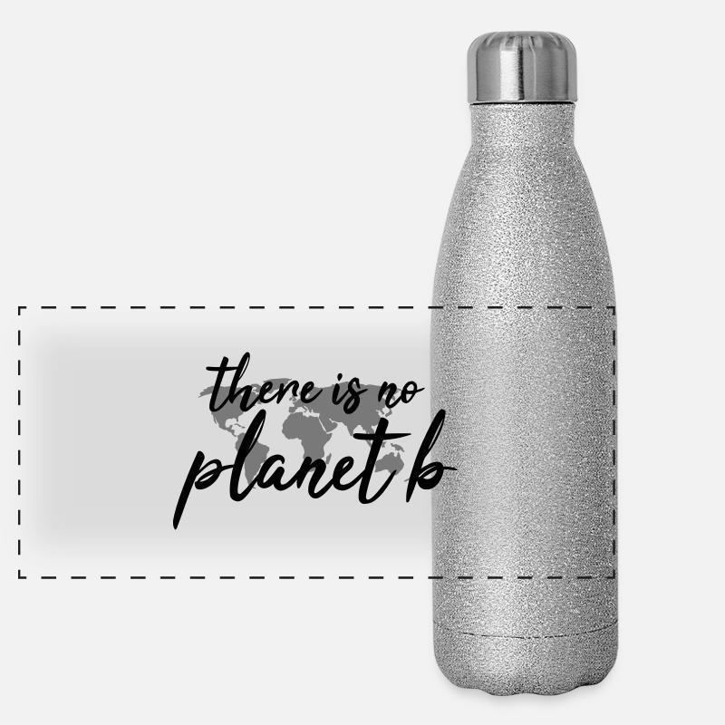 There is no planet b Panorama Glitzer Isolierflasche 500 ml