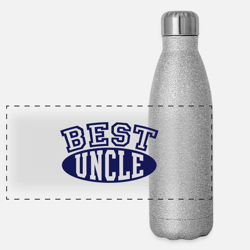 Meilleur oncle Gourde isotherme panoramique pailletée 500 ml