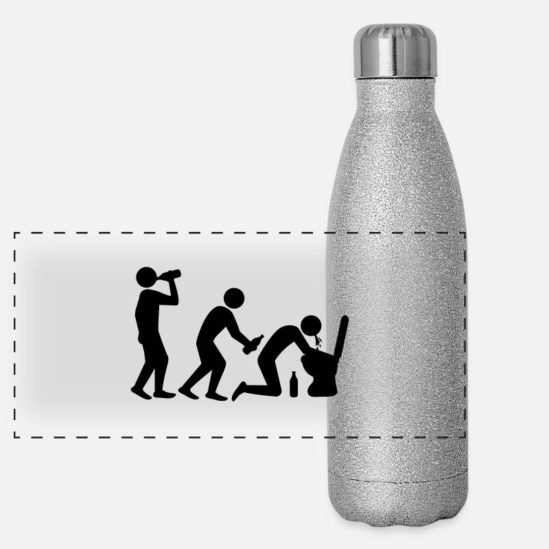 Drunken Evolution Panoramic Glitter Thermal Bottle 500 ml