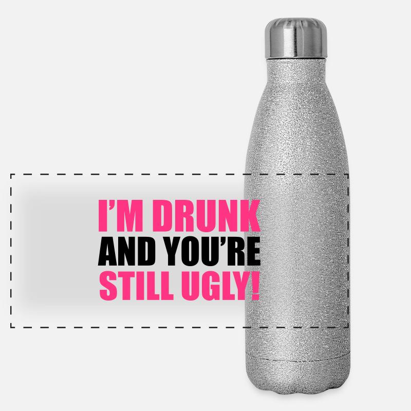 Drunk Panoramic Glitter Thermal Bottle 500 ml