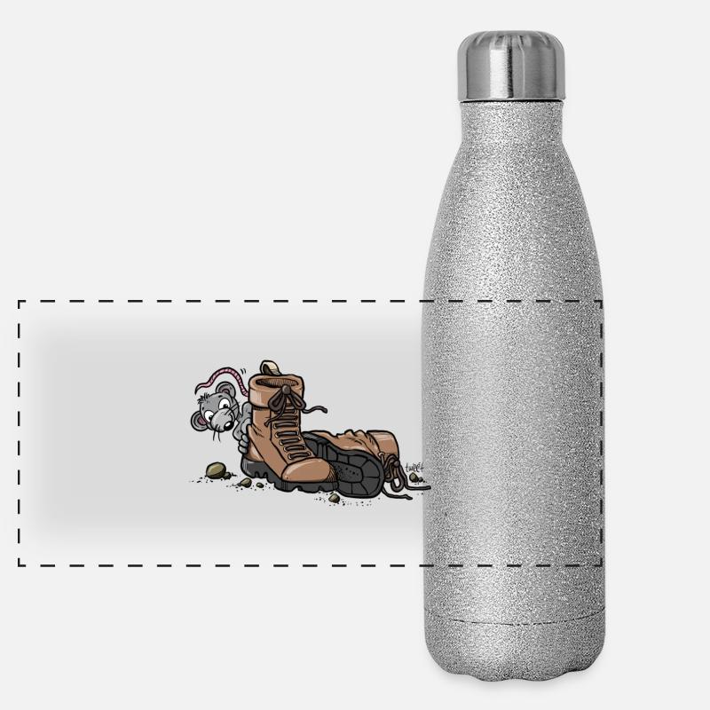 Hiking Shoes with Mouse Panorama Glitzer Isolierflasche 500 ml