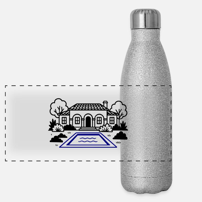 Finca House Villa Panoramic Glitter Thermal Bottle 500 ml