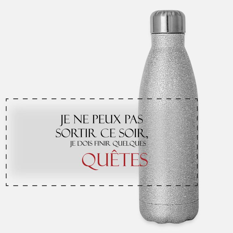 Jeu de rôle - Gaming - Geek Gourde isotherme panoramique pailletée 500 ml