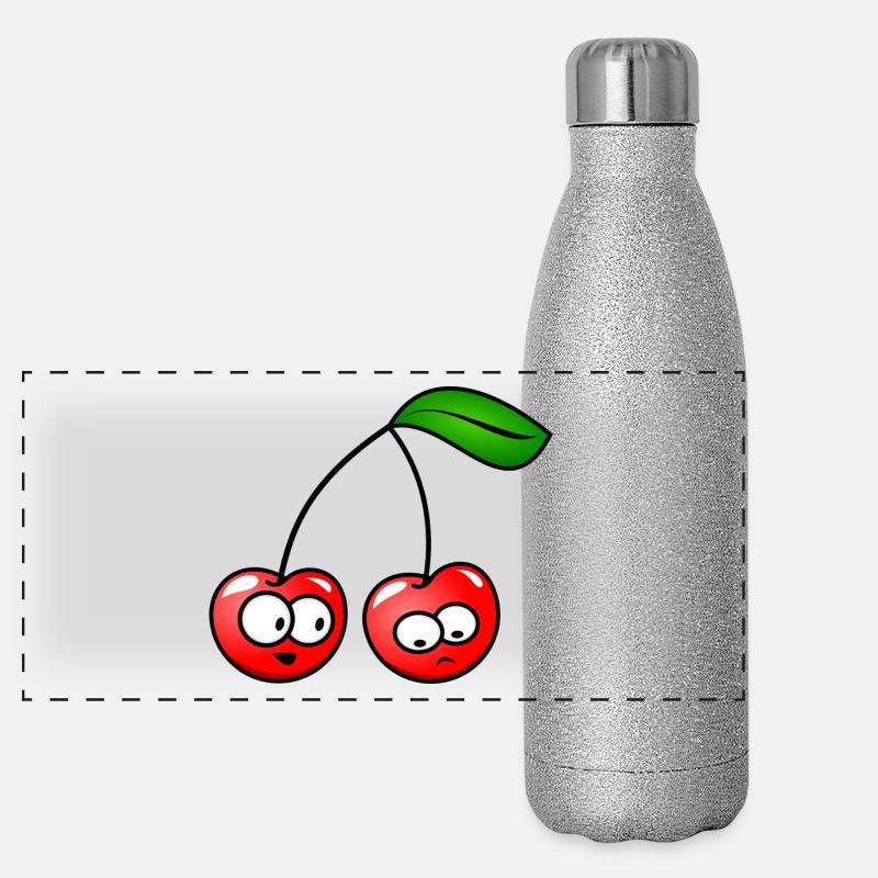 The cherries Panoramic Glitter Thermal Bottle 500 ml