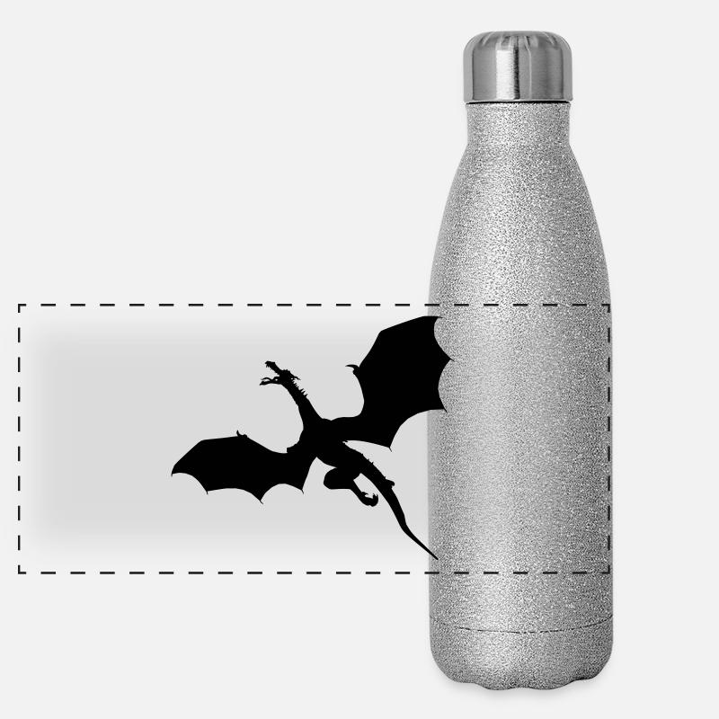 Flying dragon Gourde isotherme panoramique pailletée 500 ml