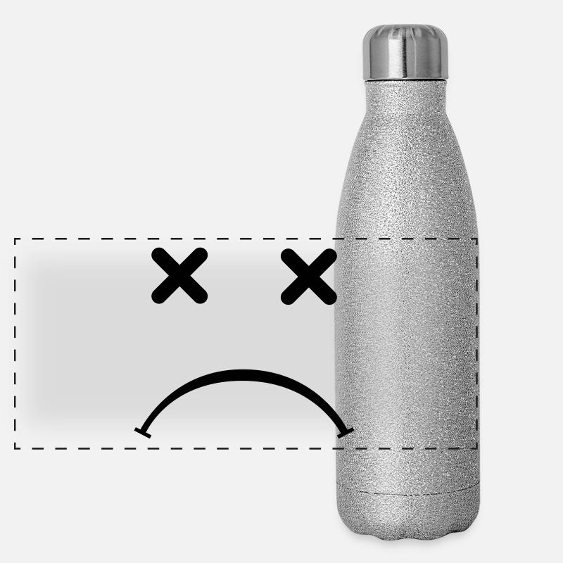 Sad Smiley - After Party Panorama Glitzer Isolierflasche 500 ml