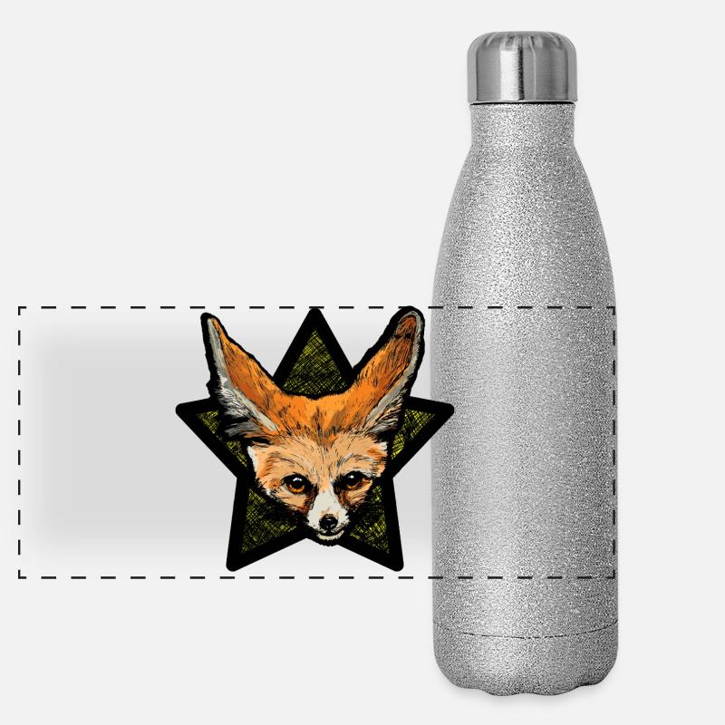Fennek (Colorful Star) Panoramic Glitter Thermal Bottle 500 ml