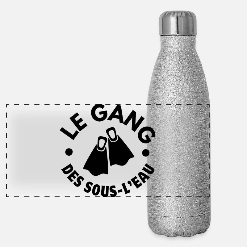 plongée sous-marine, plongée en apnée, plongeur Gourde isotherme panoramique pailletée 500 ml