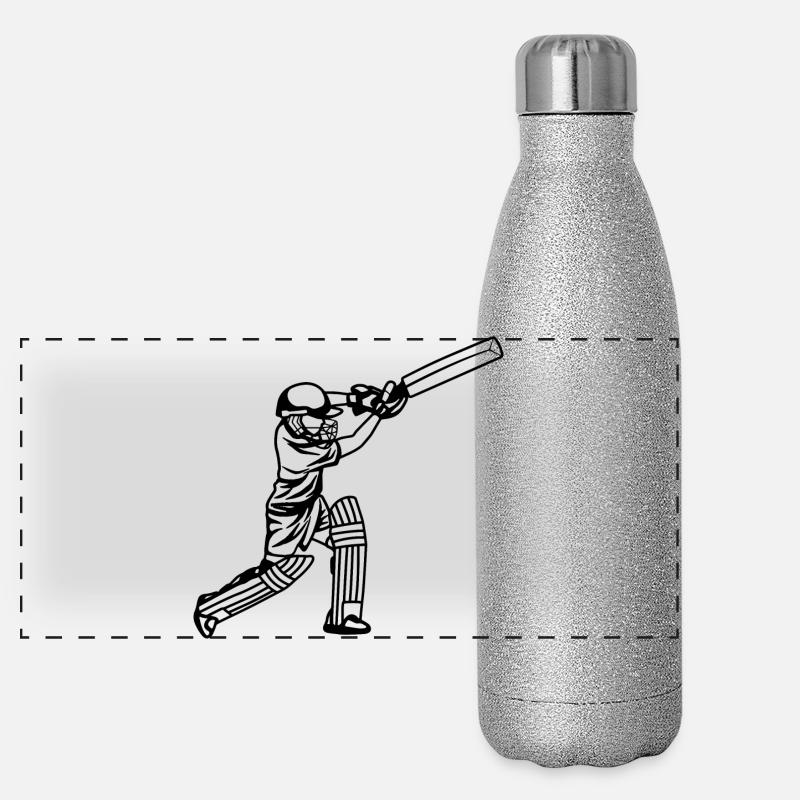 Cricket Junge Panorama Glitzer Isolierflasche 500 ml