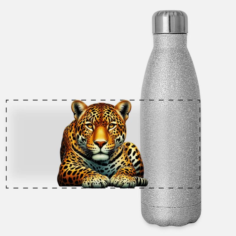 Leopard Panoramic Glitter Thermal Bottle 500 ml