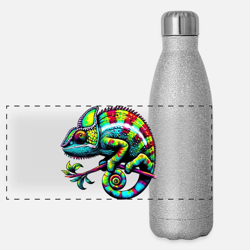 Caméléon Gourde isotherme panoramique pailletée 500 ml