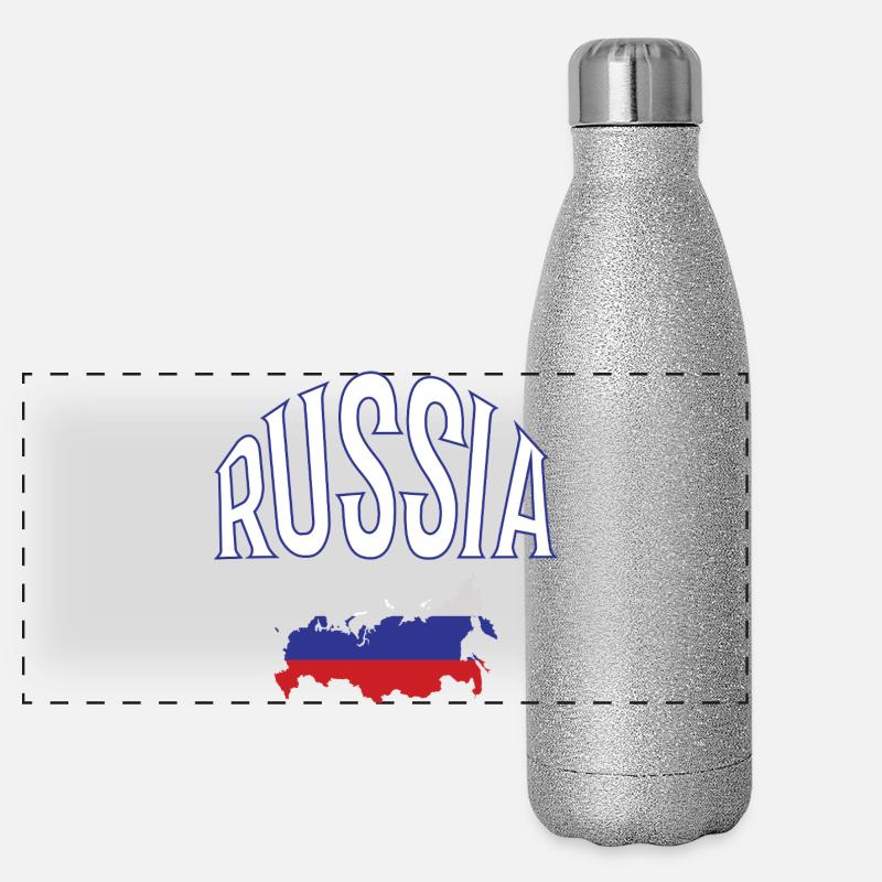 Russie Gourde isotherme panoramique pailletée 500 ml
