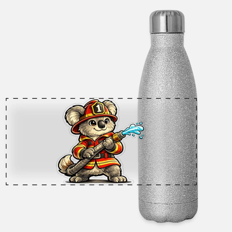 Fire Brigade Koala Water Jet Panoramic Glitter Thermal Bottle 500 ml