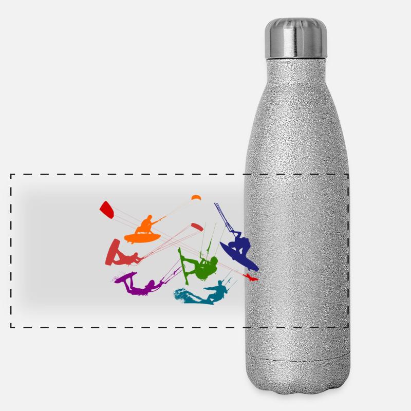 kitesurf Gourde isotherme panoramique pailletée 500 ml
