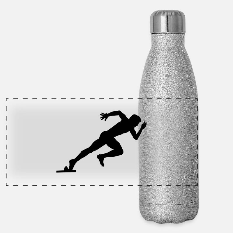 Sprinter Panorama Glitzer Isolierflasche 500 ml