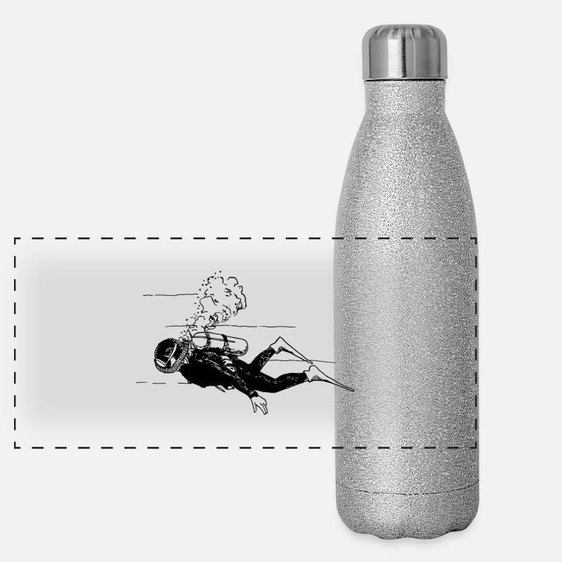 Diver Panoramic Glitter Thermal Bottle 500 ml