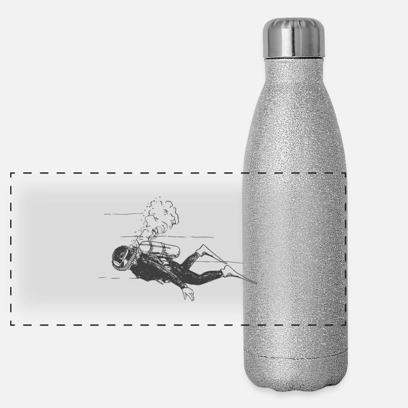 Diver Panoramic Glitter Thermal Bottle 500 ml