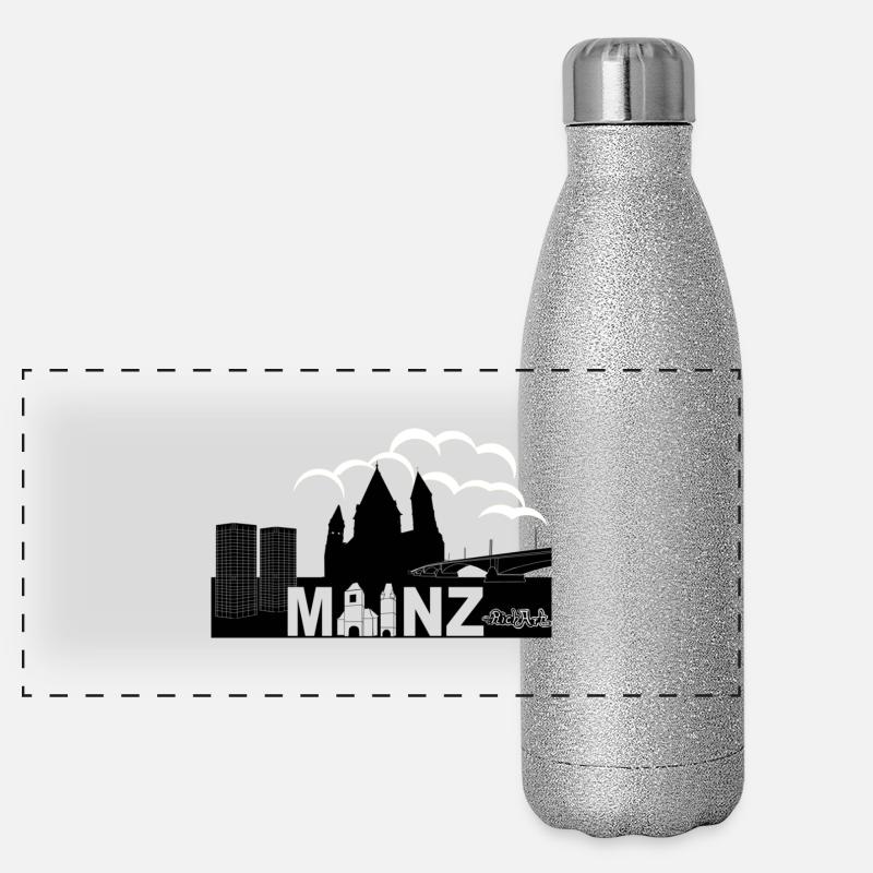 Mainz white Panoramic Glitter Thermal Bottle 500 ml