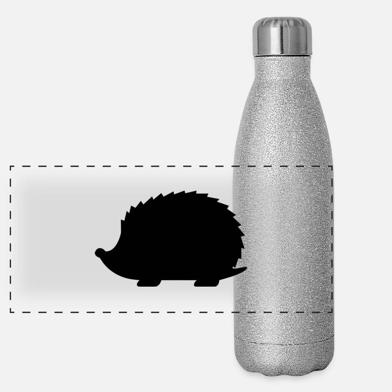 hérisson Gourde isotherme panoramique pailletée 500 ml