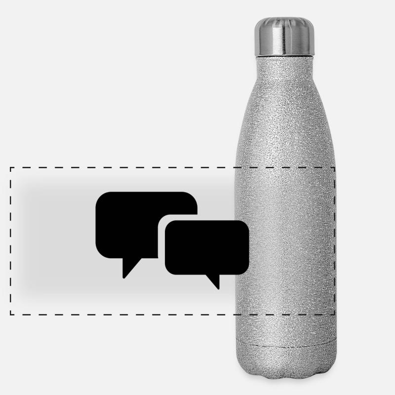 speech bubble Panoramic Glitter Thermal Bottle 500 ml