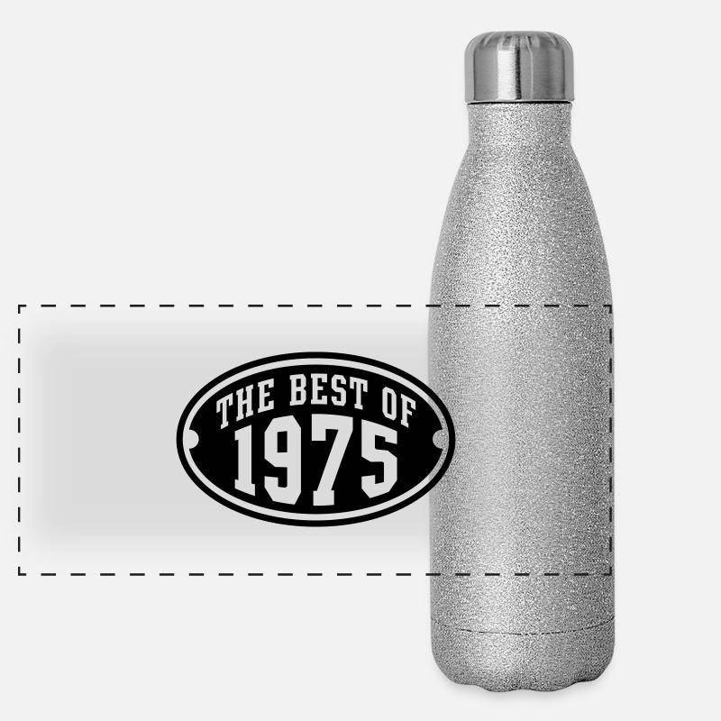 LE MEILLEUR DE 1975 - conception Anniversaire Gourde isotherme panoramique pailletée 500 ml