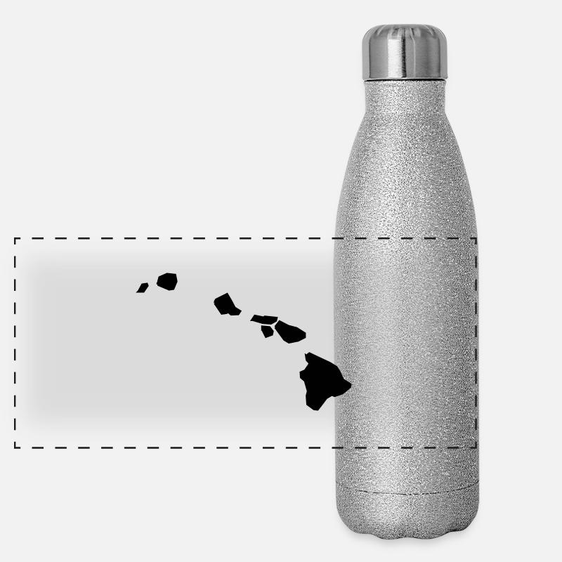Hawaii Panorama Glitzer Isolierflasche 500 ml