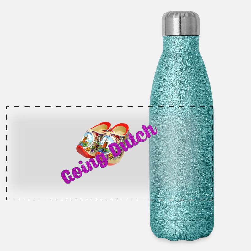 Going Dutch Panoramic Glitter Thermal Bottle 500 ml