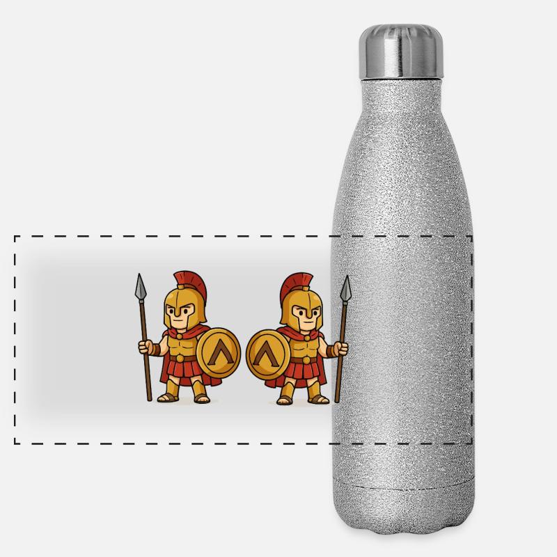 spartaner comic 2 Panorama Glitzer Isolierflasche 500 ml